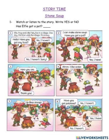 Stone soup story time