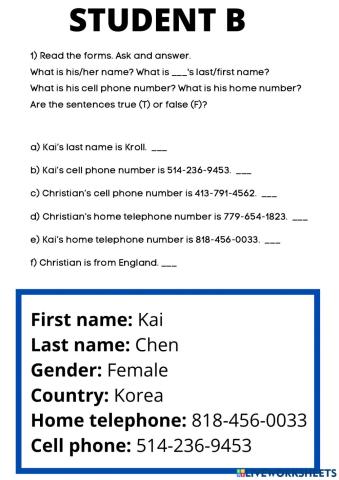 Pair work phone number