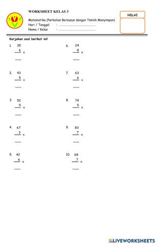 Perkalian Bilangan Cacah