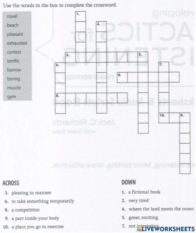 Tactics for listening Vocab ws 1
