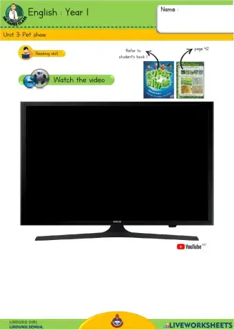 English  Y1 - Pet show 10