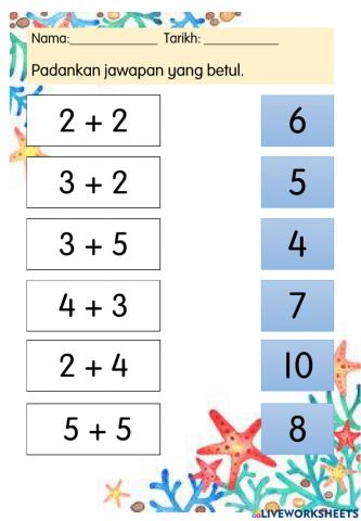 Operasi tambah prasekolah