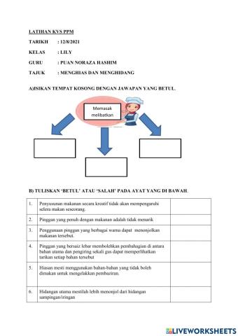 Menghias dan menghidang
