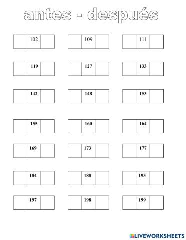 Antes - después