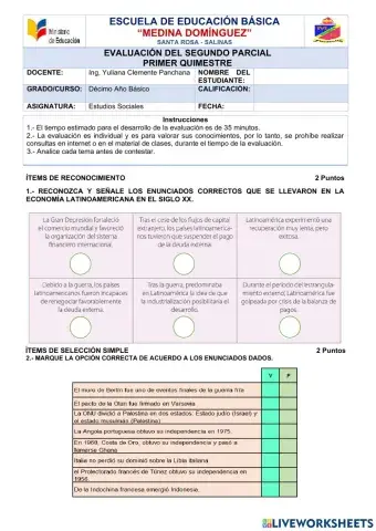Evaluacion segundo parcial