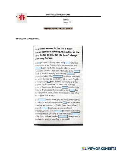 Present Perfect and Past Simple