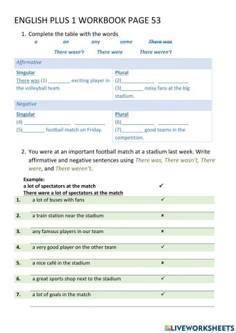 Year 5 English Plus 1 Unit 6 Workbook page 53