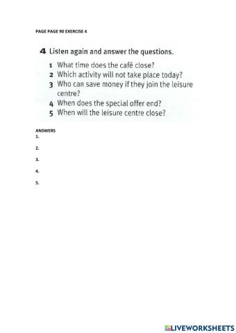 Pulse 2 page 90 exercise 3