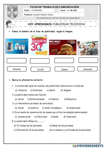 Ficha publicidad televisiva