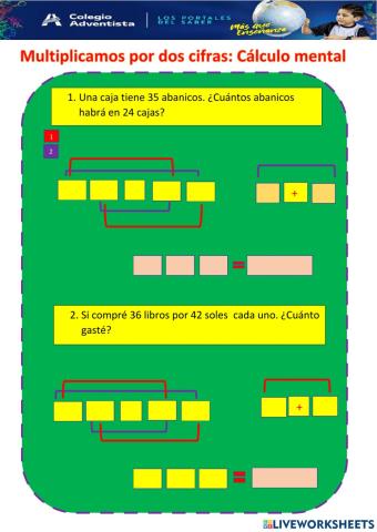 Multiplicación por dos cifras.
