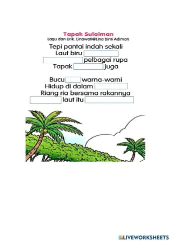 Lirik lagu tapak sulaiman