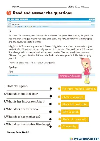 Worksheet p.6 unit 2 no.1