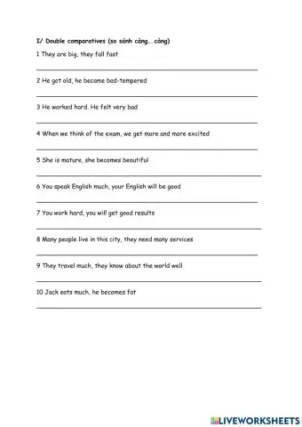 Double and repeated comparatives