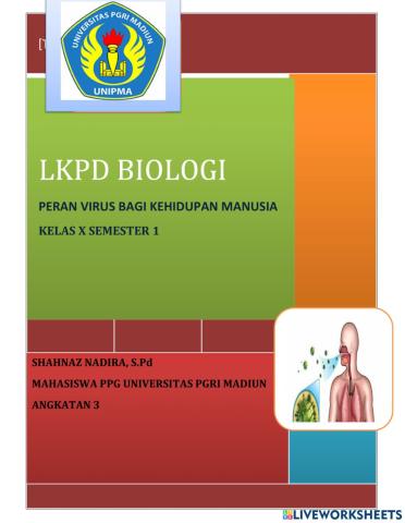 Lkpd peranan virus dalam kehidupan manusia