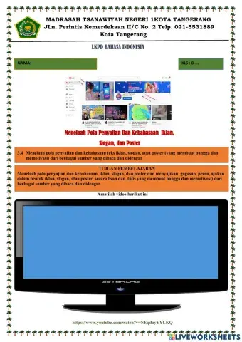 Teks Iklan, Slogan dan Poster