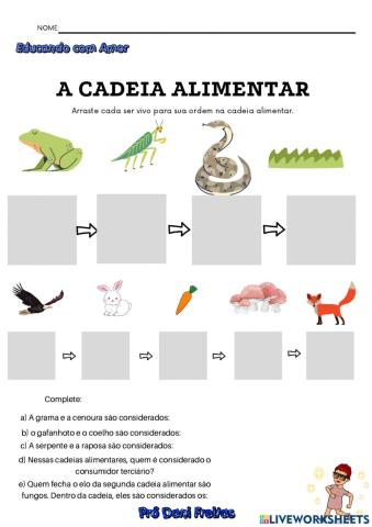 Cadeia alimentar - atividade 02