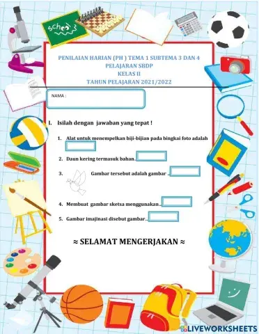 Ph sbdp tema 1 st.3-4 kelas 2