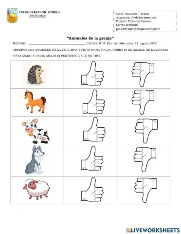 Animales de la granja