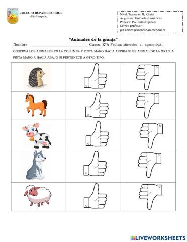 Animales de la granja