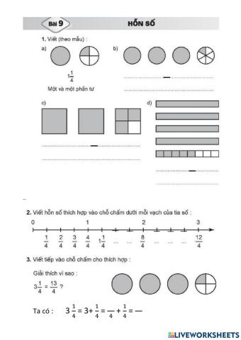 Vở bài tập toán 5- tiết 9
