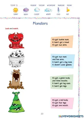 Monster Description