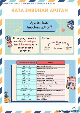Kata Imbuhan Apitan