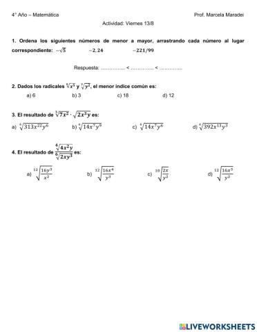 Números irracionales