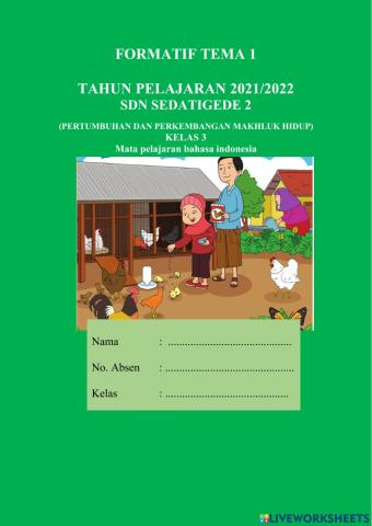 Formatif tema 1 bindo