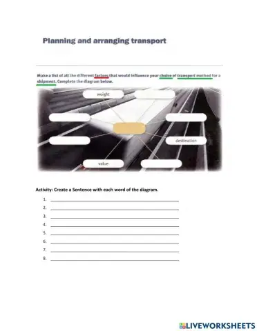 Planning and arranging transport