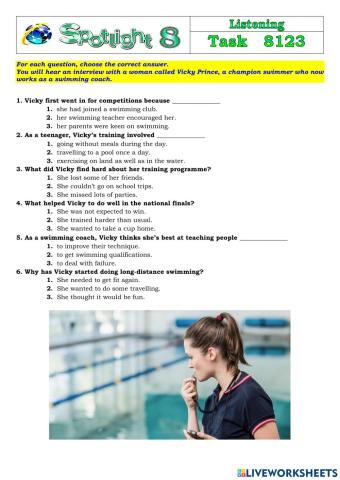 Spotlight 8 Task 8123