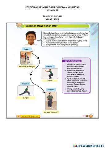 Senaman daya tahan otot