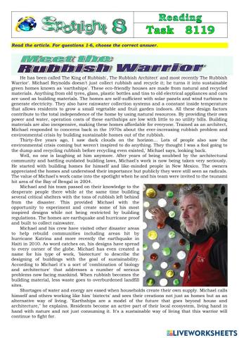 Spotlight 8 Task 8119