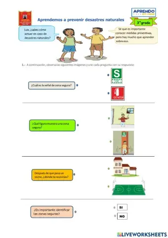 Aprendemos a prevenir desastres naturales