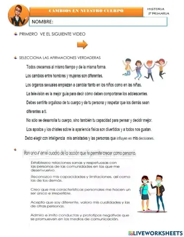 Cambios en nuestro cuerpo