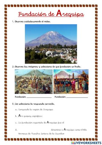 La fundación de Arequipa