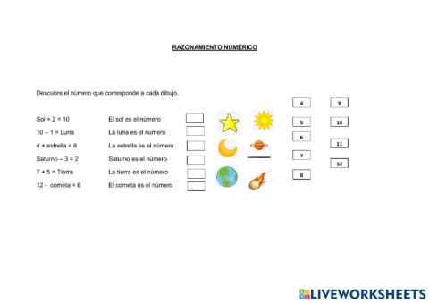 Razonamiento numérico