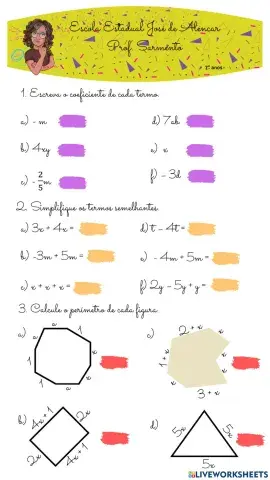 Simplificação de expressões Algébricas