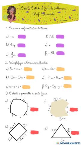 Simplificação de expressões Algébricas