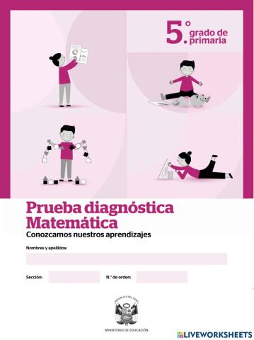 Evaluación Diagnostica de Matemática