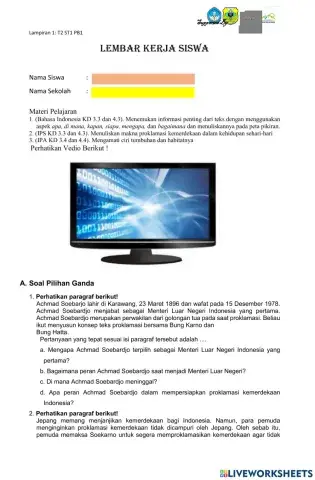 Lembar Kerja Siswa