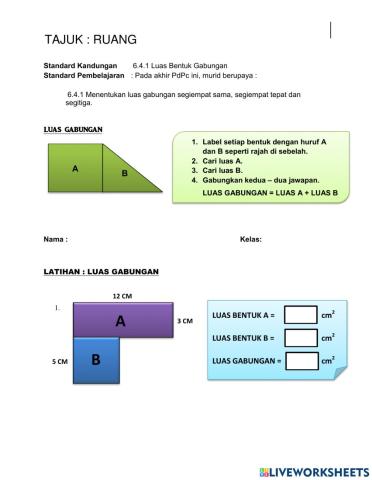 Luas Bentuk Gabungan