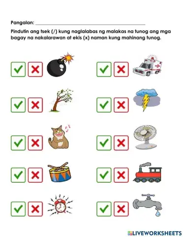 Malakas at Mahinang Tunog