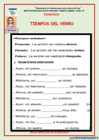 Los  tiempos verbos