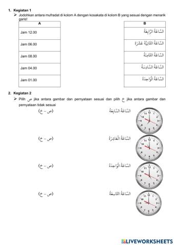 Bahasa Arab Kelas VI