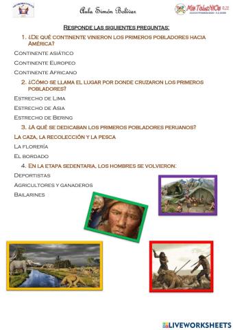 Primeros hombres del peru