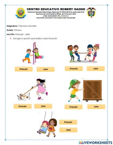 Movimiento de los objetos