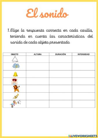 El sonido