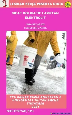 Sifat koligatif larutan elektrolit