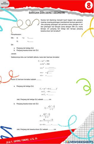 Barisan dan deret geometri