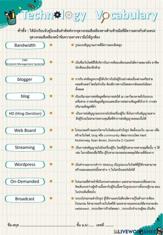 Technology Vocabulary